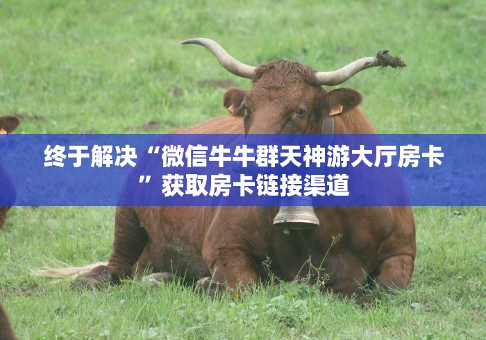 终于解决“微信牛牛群天神游大厅房卡”获取房卡链接渠道